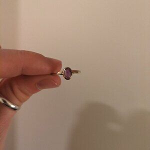 Solid 14k Gold Amethyst Ring